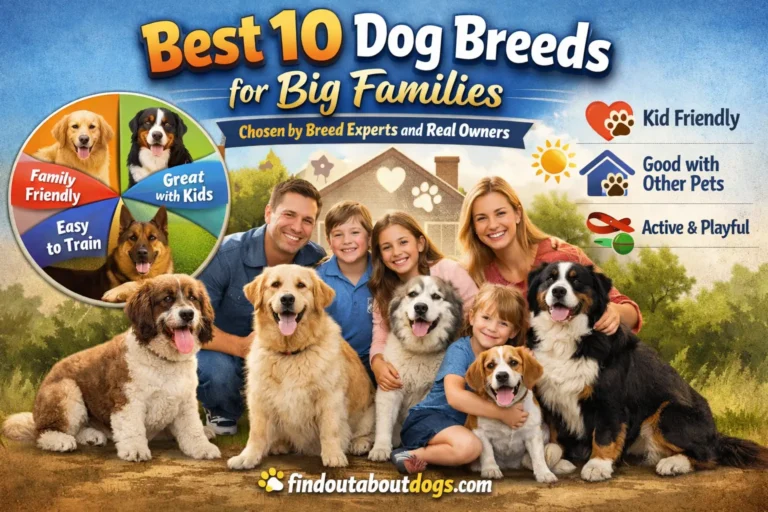 Best 10 Dog Breeds for Big Families — Chosen by Breed Experts and Real Owners