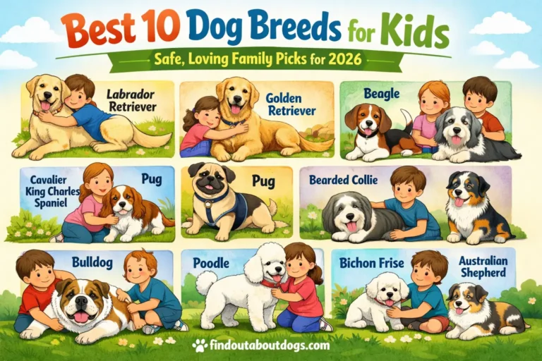 Best 10 Dog Breeds for Kids — Safe, Loving Family Picks for 2026