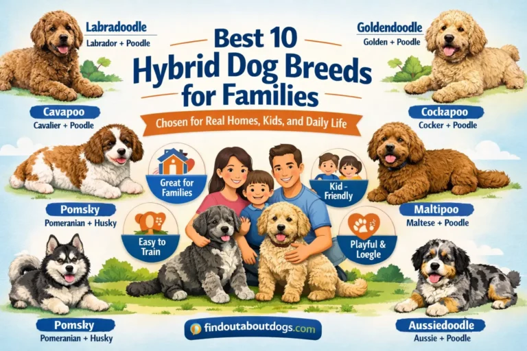 Best 10 Hybrid Dog Breeds for Families — Chosen for Real Homes, Kids, and Daily Life