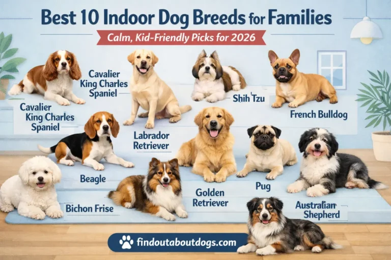 Best 10 Indoor Dog Breeds for Families — Calm, Kid-Friendly Picks for 2026