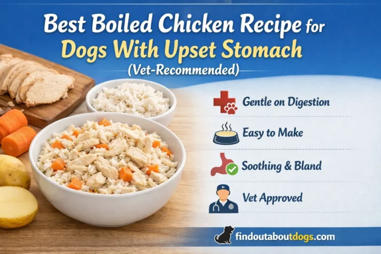 Best Boiled Chicken Recipe for Dogs With Upset Stomach (Vet-Recommended)