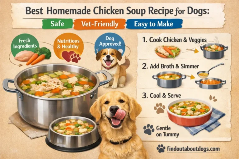 Best Homemade Chicken Soup Recipe for Dogs Safe, Vet-Friendly, and Easy to Make