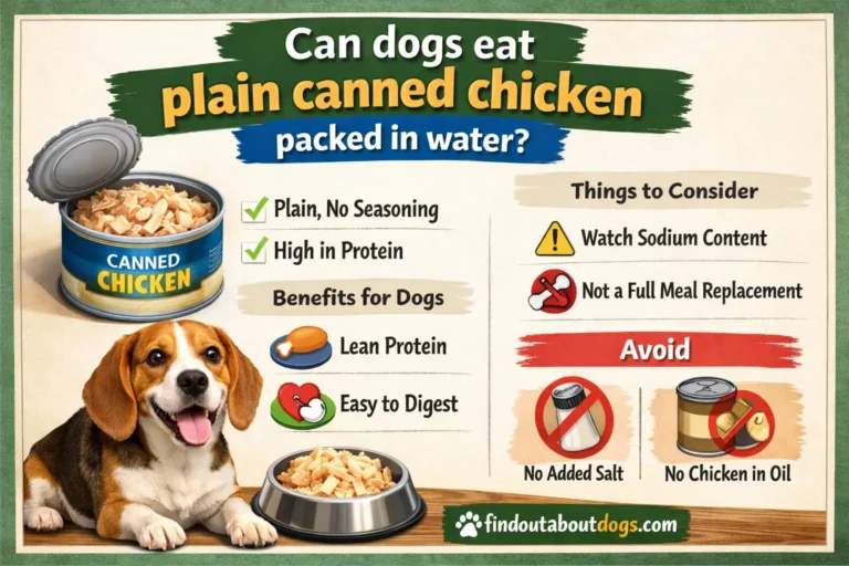 Can Dogs Eat Plain Canned Chicken Packed in Water