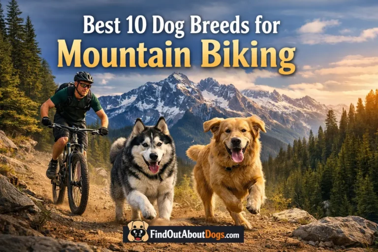 Best 10 Dog Breeds for Mountain Biking