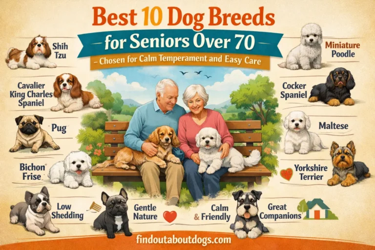 Best 10 Dog Breeds for Seniors Over 70 — Chosen for Calm Temperament and Easy Care