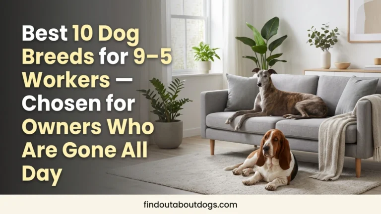 Best 10 Dog Breeds for 9–5 Workers — Chosen for Owners Who Are Gone All Day