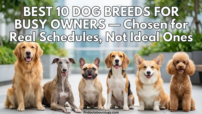 Dog Breeds for Busy Owners