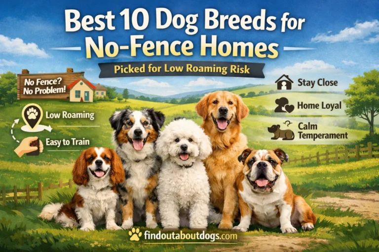 Dog Breeds for No-Fence Homes