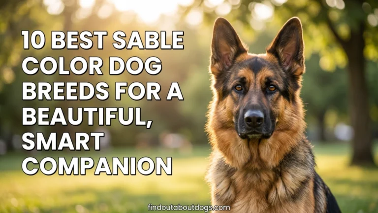Best Sable Color Dog Breeds for a Beautiful