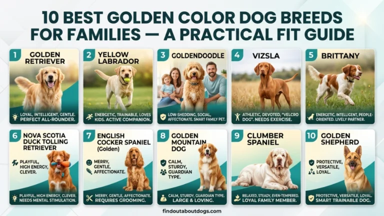 golden color dog breeds