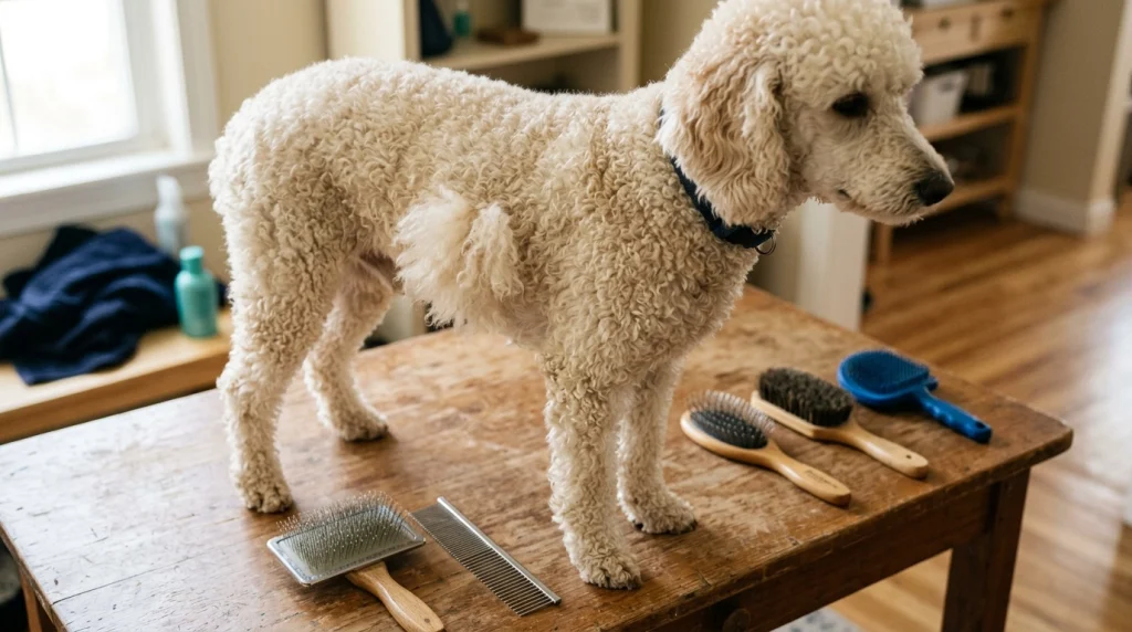 which-brush-is-best-for-curly-coated-dogs-featured-photo