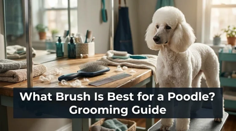 What brush is best for a Poodle with slicker brush and steel comb beside white Poodle