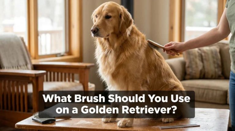 What brush should you use on a Golden Retriever with pin brush, slicker brush, and steel comb.